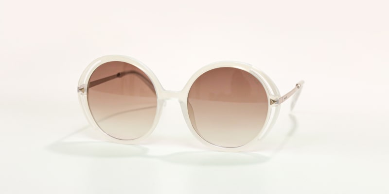 Белые круглые солнцезащитные очки