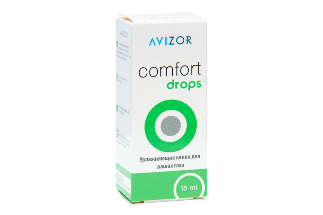 Растворы, капли, контейнеры и пинцеты AVIZOR Капли увлажняющие Avizor Comfort Drops 15 мл