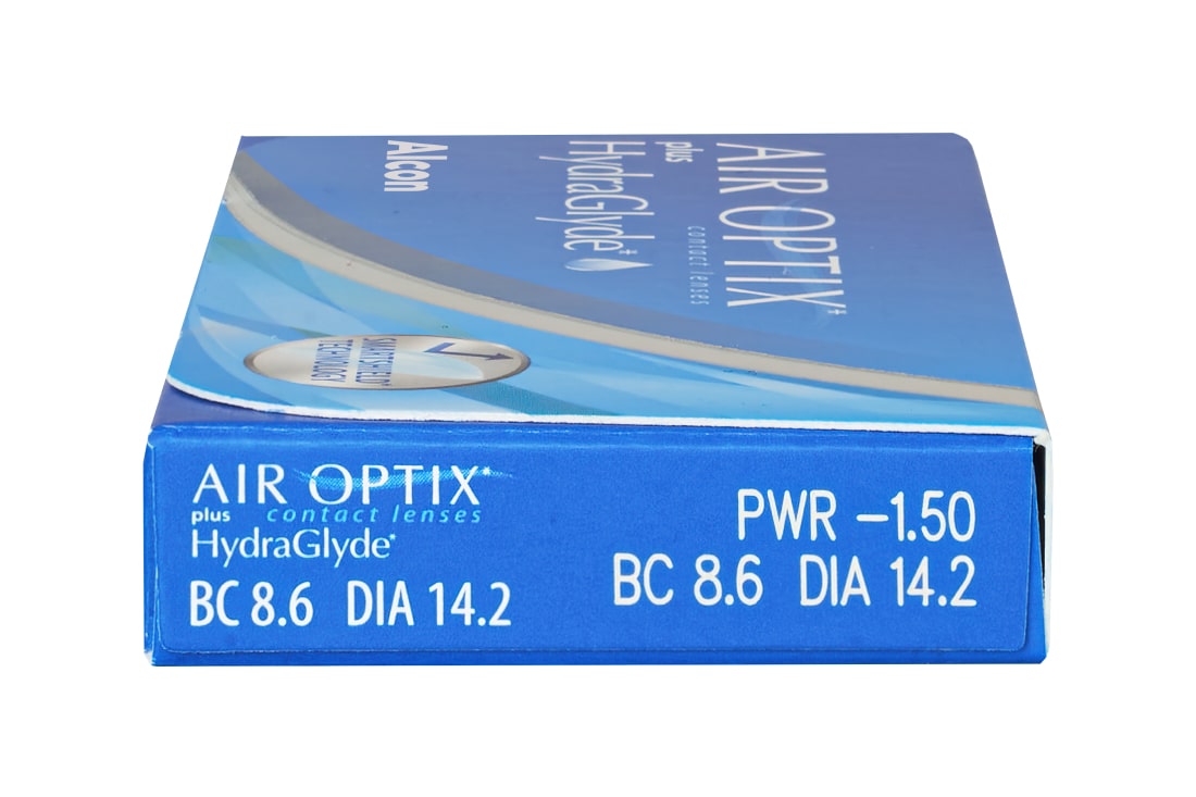 Контактные линзы - AIR OPTIX Plus HydraGlyde (3 линзы) - 2