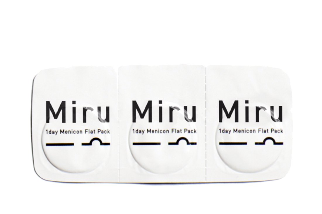 Контактные линзы - Miru 1 day Menicon Flat Pack (30 линз) - 1