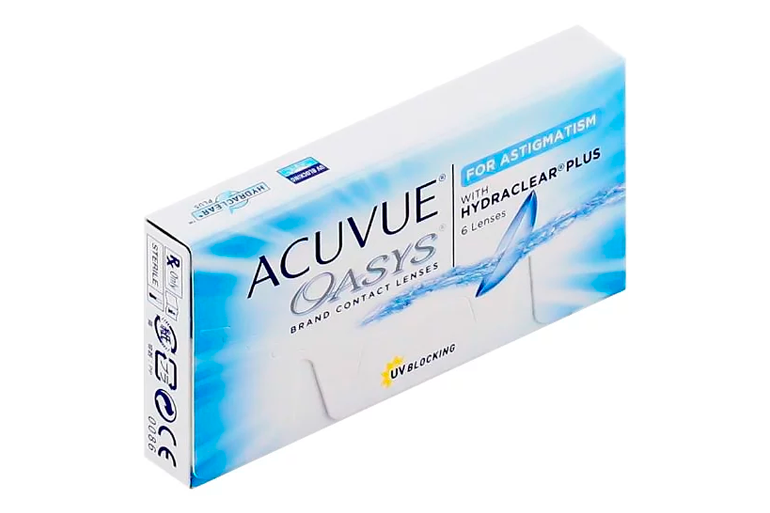 Контактные линзы - Acuvue Oasys For Astigmatism with Hydraclear Plus (6 линз) - 1