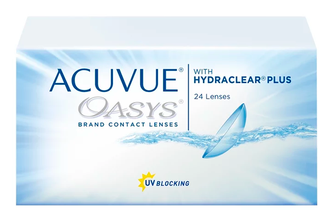 Контактные линзы - Acuvue Oasys with Hydraclear plus (24 линзы)