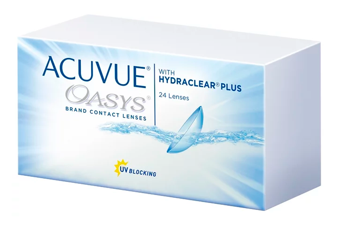 Контактные линзы - Acuvue Oasys with Hydraclear plus (24 линзы) - 1