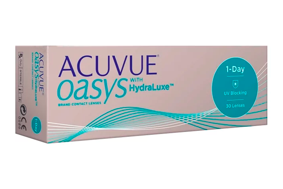 Контактные линзы - 1-Day Acuvue Oasys with Hydraluxe (30 линз) - 0