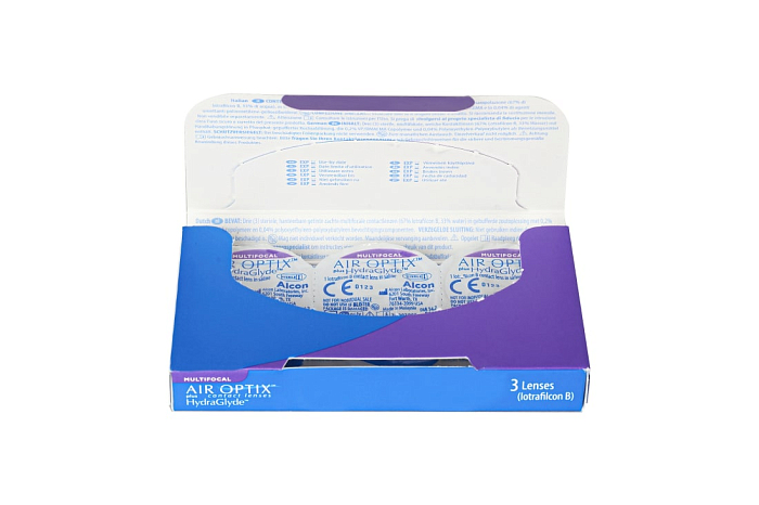 Контактные линзы - Air Optix Plus HydraGlyde Multifocal (3) - 1