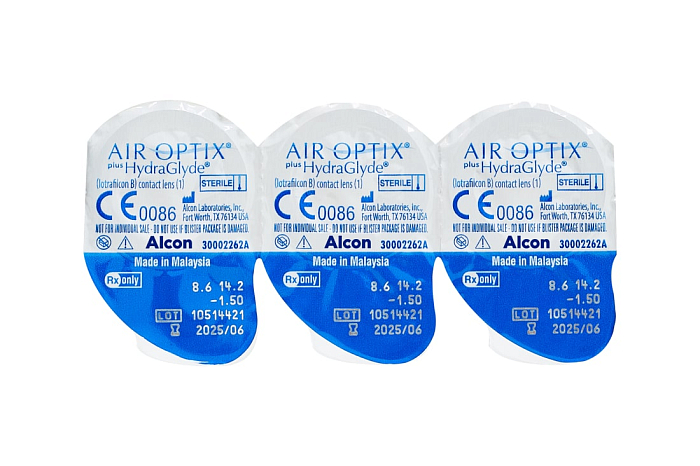 Контактные линзы - Air Optix Plus HydraGlyde (6) - 2