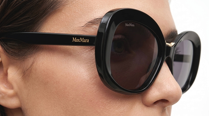 Солнцезащитные очки -  Max Mara MM 0087 01A 55 (+) - 1