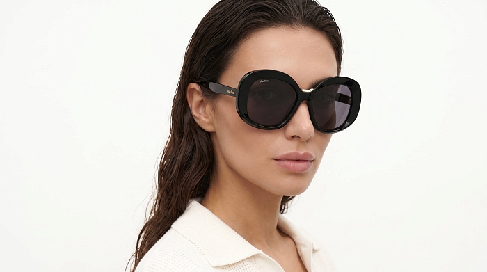 Солнцезащитные очки -  Max Mara MM 0087 01A 55 (+) - 3
