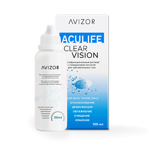 Аксессуары ACULIFE Раствор ACULIFE Clear Vision 100  мл New+