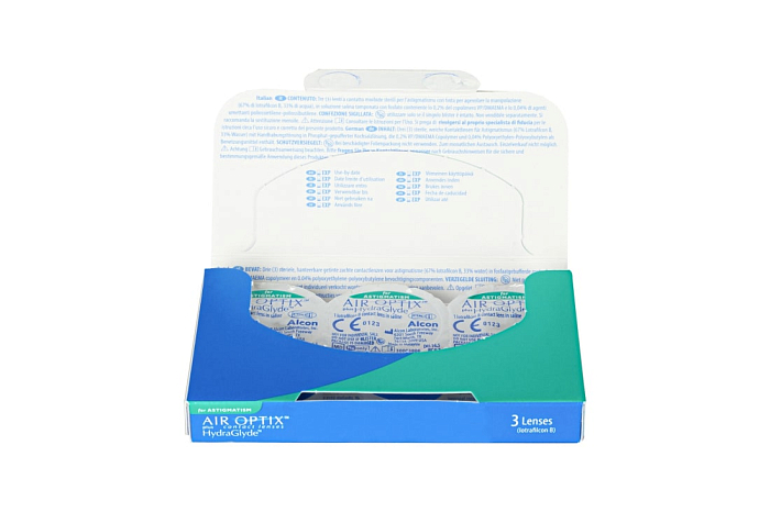 Контактные линзы - Air Optix Plus HydraGlyde For Astigmatism (3) - 3