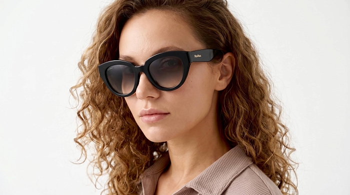 Солнцезащитные очки -  Max Mara MM 0077 01B 50 (+) - 2