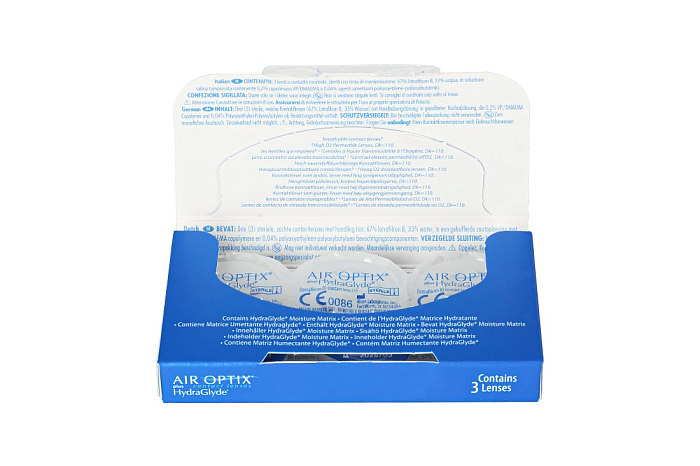 Контактные линзы - Air Optix Plus HydraGlyde (3) - 1