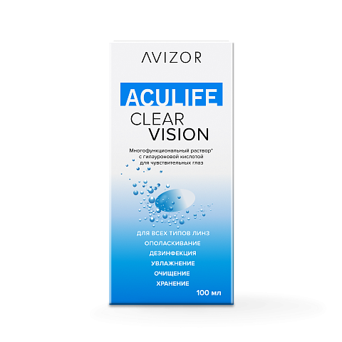 Аксессуары ACULIFE Раствор ACULIFE Clear Vision 100  мл New+